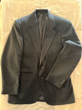 Perma-Prest pinstripe suit jacket